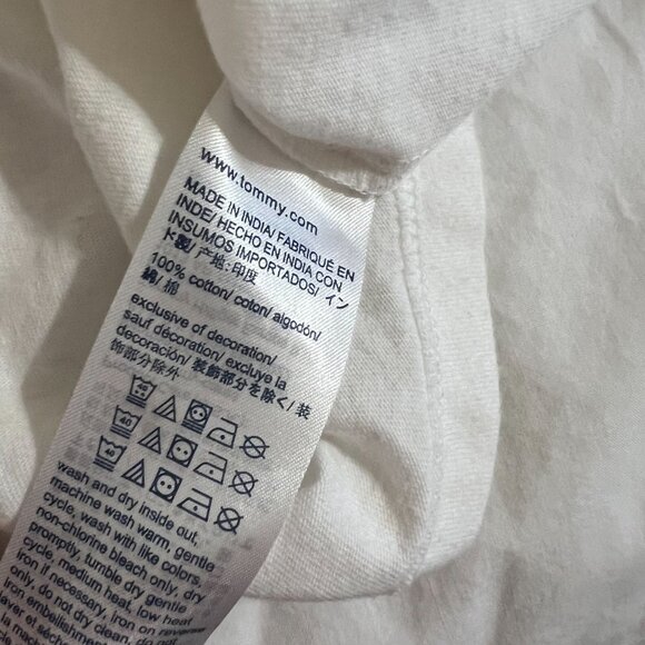 Vintage Tommy Hilfiger T Shirt White size L Mens - Picture 8 of 8